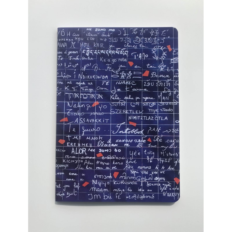 Carnet des je t'aime gauche A5 verso. Carnet du mur des je t'aime Carnet des je t'aime gauche A5 verso. Carnet du mur des je t'aime