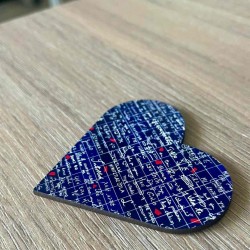 Magnet coeur en bois