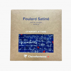 Foulard Satiné "Je t'aime"