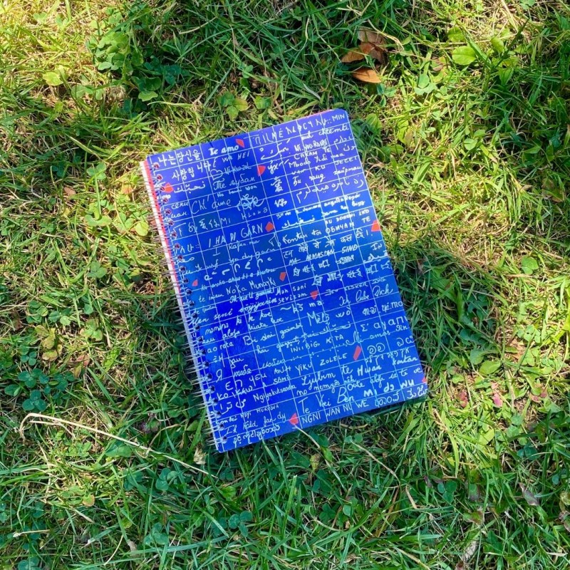 carnet-à-reliure-imprimé-mur-des-je-taime-bleu-Paris-Montmartre